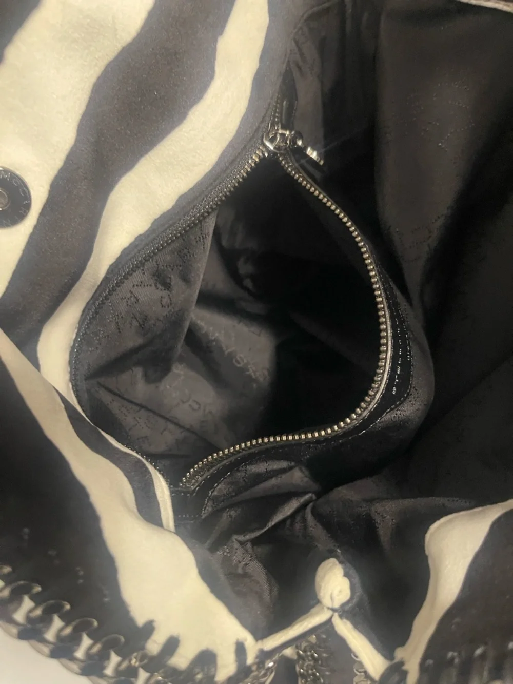 Zebra Stella McCartney Falabella Foldover Tote